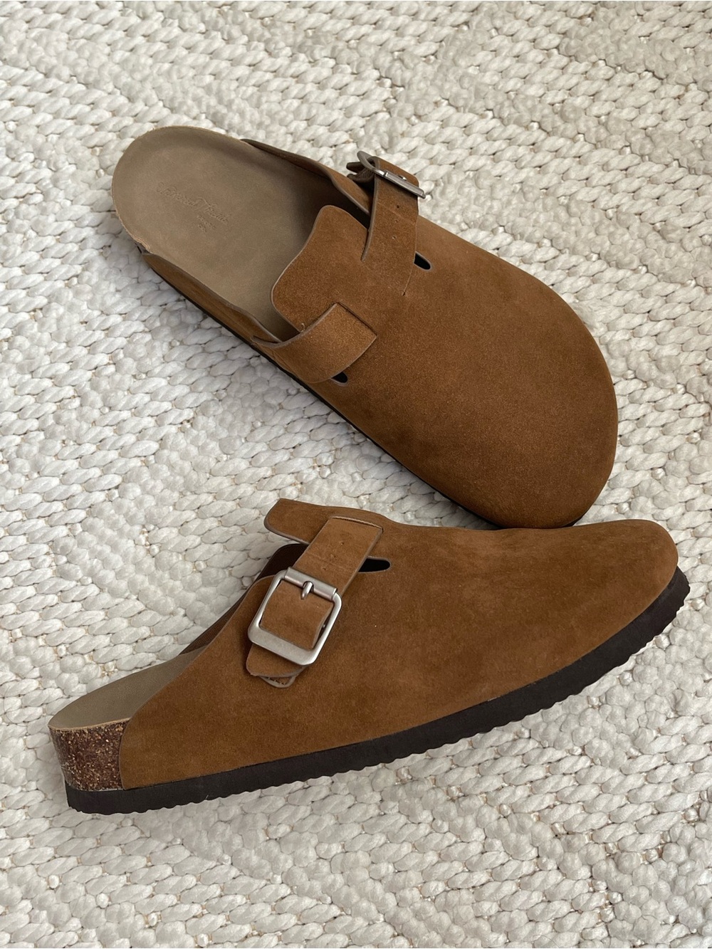 Universal Thread Brown Suede Slip-On Clogs - Picture 5 of 6
